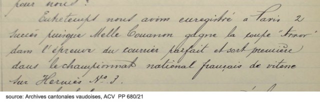 aus dem Aufsichtsratsprotokoll der Firma Paillard S.A., 30.8.1933, ACV PP 680 / 21.